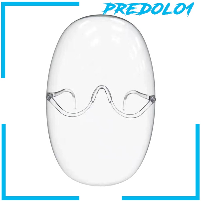 (Predolo1) Face Shield / Pelindung Wajah Transparan Anti Air / Debu Dengan Frame Kacamata