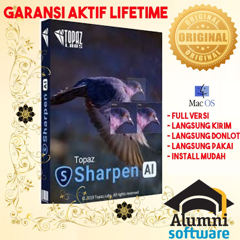 [FULL VERSION] Topaz Sharpen AI Mac Photo Editor - GARANSI AKTIVASI