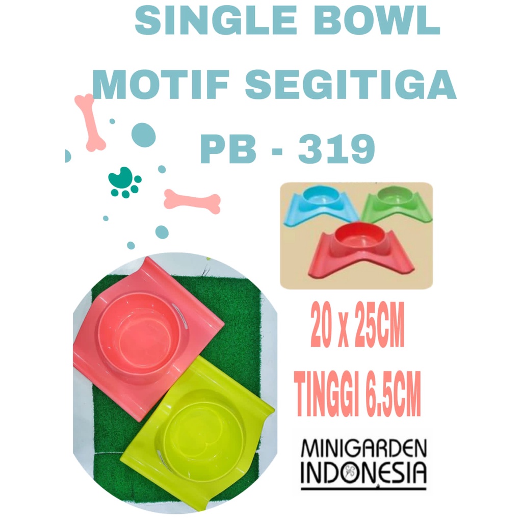 TEMPAT MAKAN ANJING PB 319 pet bowl anti insect single bowl mangkok tempat minum hewan kucing anti semut