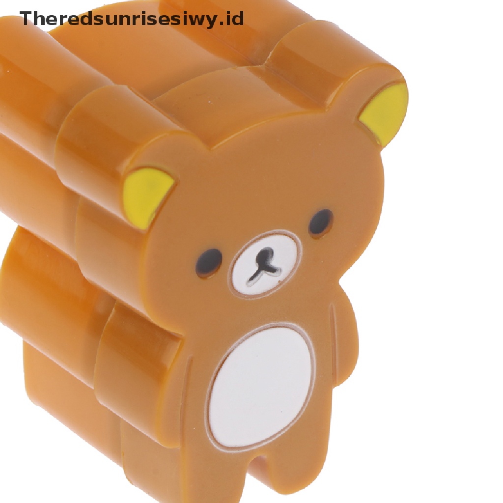 # Alat Rumah Tangga # 1 Pasang Cetakan Nasi / Sushi / Sandwich Bentuk Kartun 3D DIY