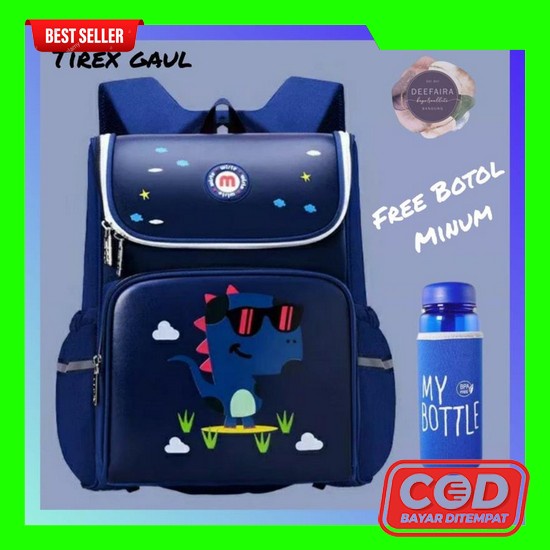 Tas Ransel Wanita Terbaru Import Asli Dari China Bq3431 Tas Anak Laki Laki Model Tirexx Gaul 2 In 1 