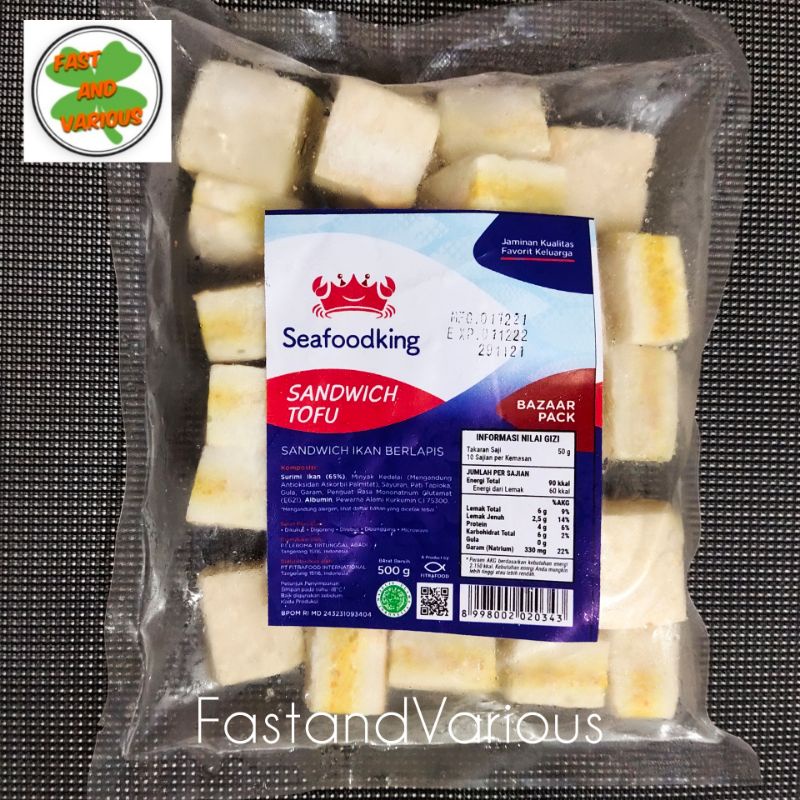 

Sandwich Tofu Seafood King 500gr