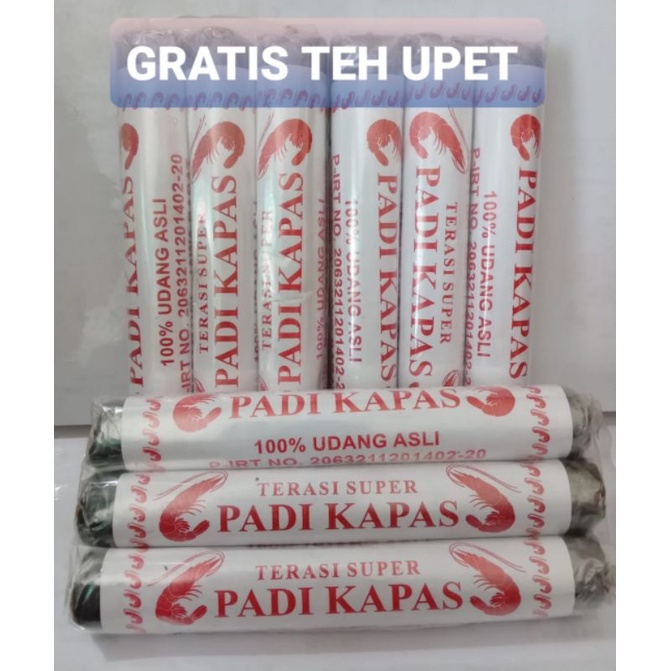 

TERASI SUPER PADI KAPAS 100% UDANG ASLI ENAK 50gram GRATIS Teh Upet Khas Cirebon