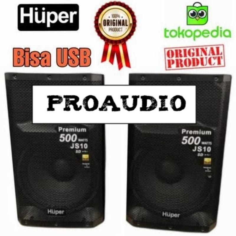 Speaker Aktif Huper JS10 / JS 10 15 Inch Original 500 Watt USB