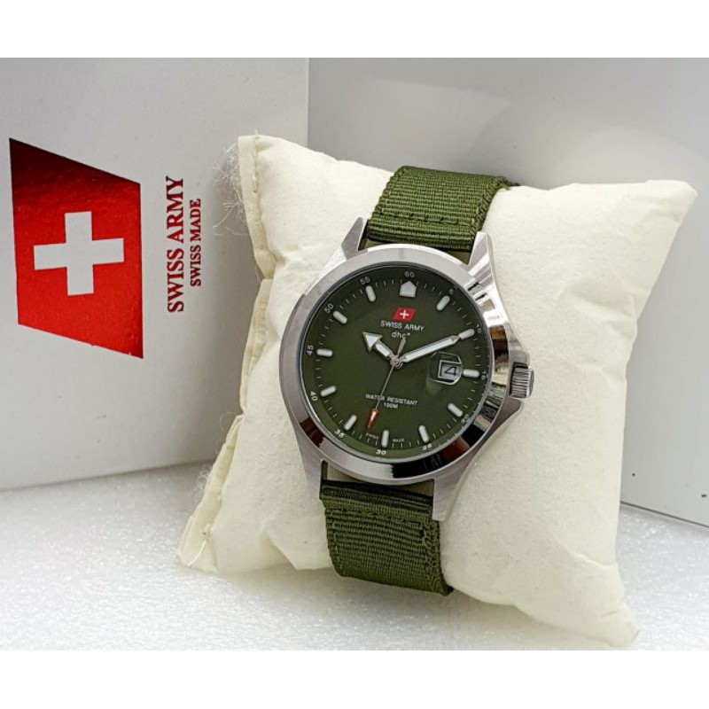 JAM TANGAN SWIS 2115 TGL KANVAS ORIGINAL