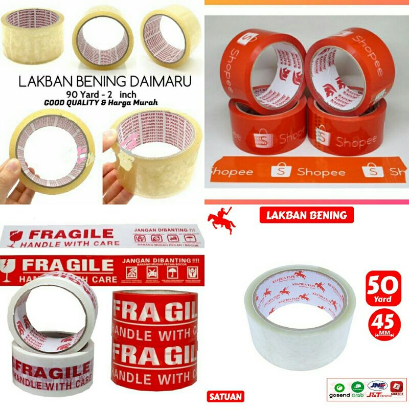 

Lakban 2 Inchi 50 Yard / Lakban Fragile / Lakban Bening Murah /Lakban Bening 2 Inchi 50 Yard Lakban Coklat // Lakban Cokelat // Lakban Packing // Solasi Bening 2 Inchi // Solasi Coklat 2 Inchi // Lakban Murah Bandung // Alat Packing/ Lakban O