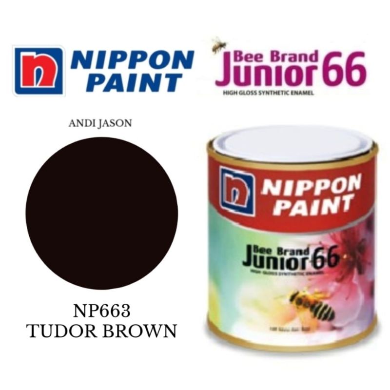 CAT BEE BRAND JUNIOR 66.  0.94 LITER NO NP663 TUDOR BROWN CAT MINYAK KAYU DAN BESI