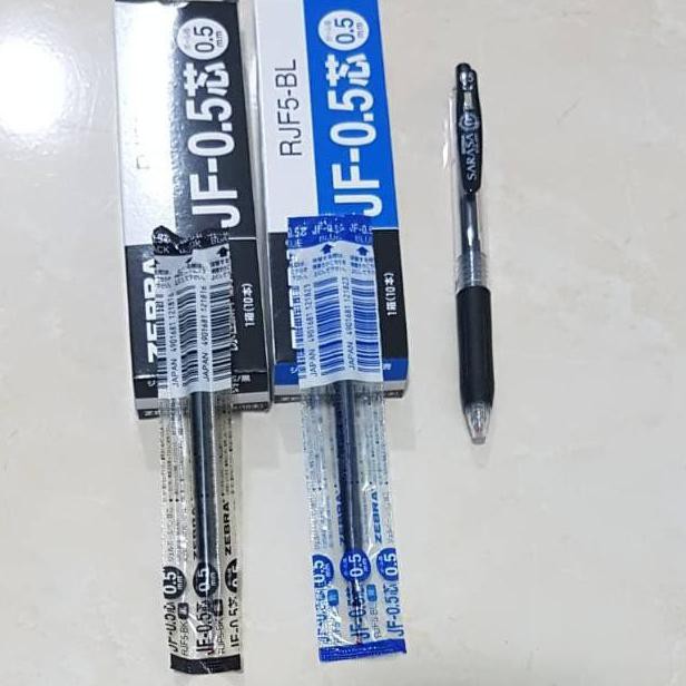 

Hemat Isi Ballpoint / Pulpen / Pen Gel Merk Zebra Sarasa - Hitam, 0.5 Bergaransi