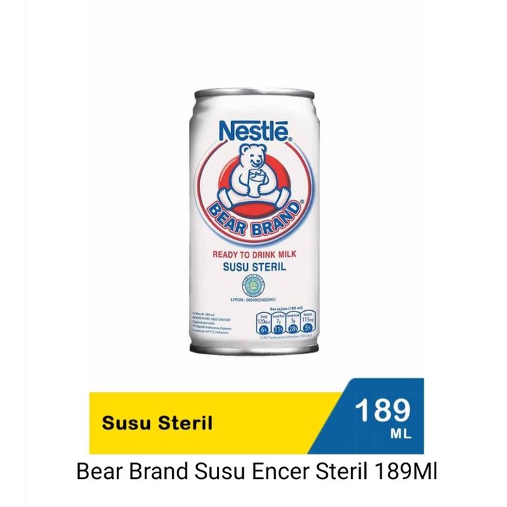 

Bear brand susu steril 189ml