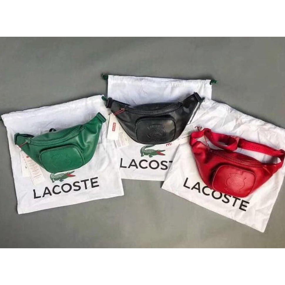 Paling Murah Tas Supreme X Lacoste Waistbag Bumbag Original Sisa Pabrik