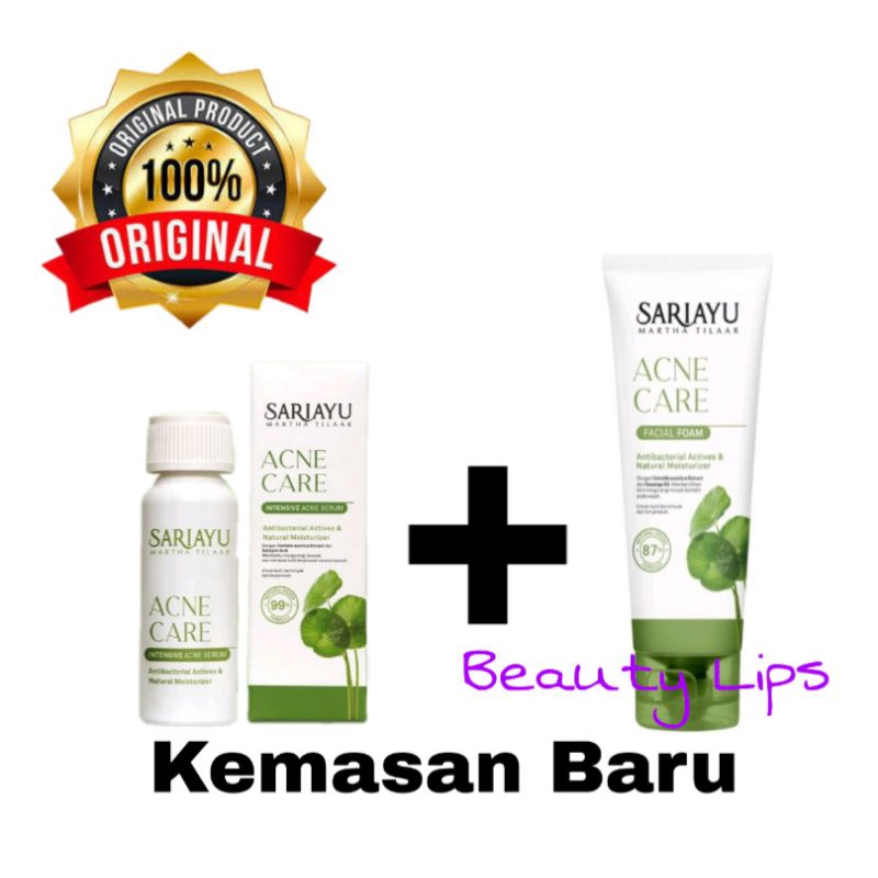 Paket Sariayu Acne Foam 75 gr + Intensive Acne Care 12 ml ( Pembersih Wajah / Obat Jerawat / Obat Totol Jerawat )