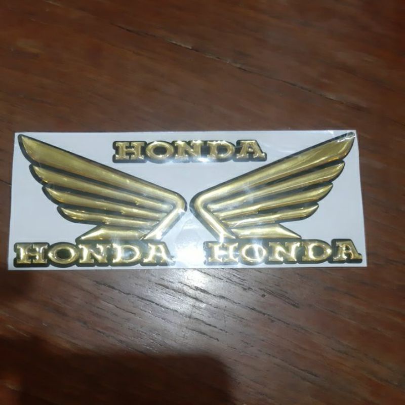 stiker honda sayap timbul