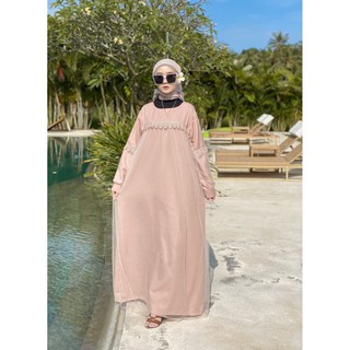 Vallina Outfit - Baju Gamis Tutu Tile Raya Dress / Gaun Muslimah Zoya