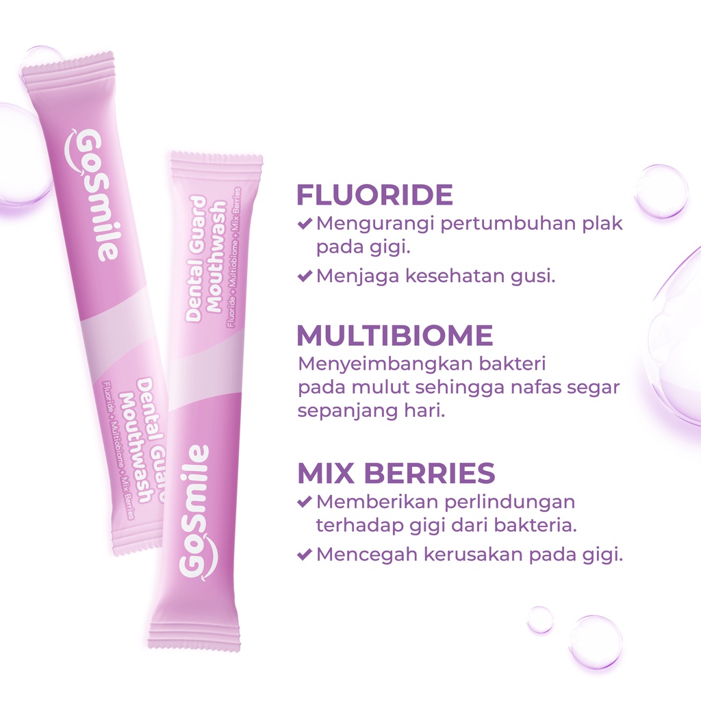 Go Smile Dental Guard Mouthwash Mix Berries Fragrance Obat Kumur - Protection Mouth Wash Obat Kumur Whitening Mencegah Gigi Berlubang dan Nafas Segar Menghilangkan Bau Bakteri Pada Mulut [BPOM]