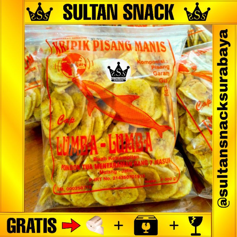 

SULTAN SNACK Kripik Pisang Lumba Lumba Manis