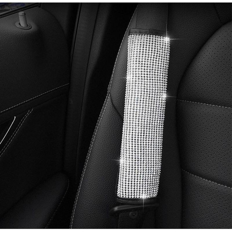 FULL BLING BLING CRYSTAL Sarung Cover Safety Belt Sabuk Pengaman 1set/pasang Premium Series