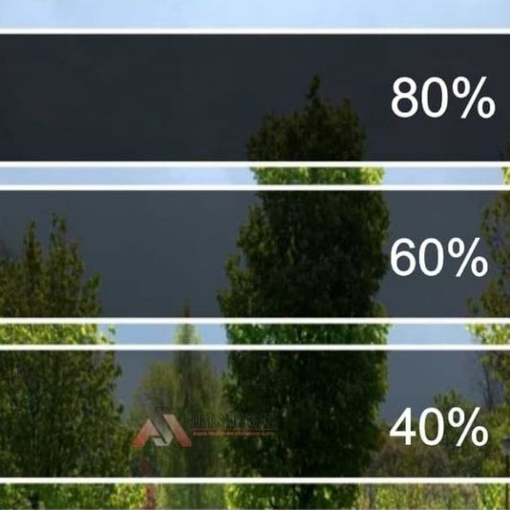 ANTI UV KACA FILM RIBEN HITAM STICKER WALLPAPER SATU ROLL 1,52 x 50METER KACA FILM RIBEN