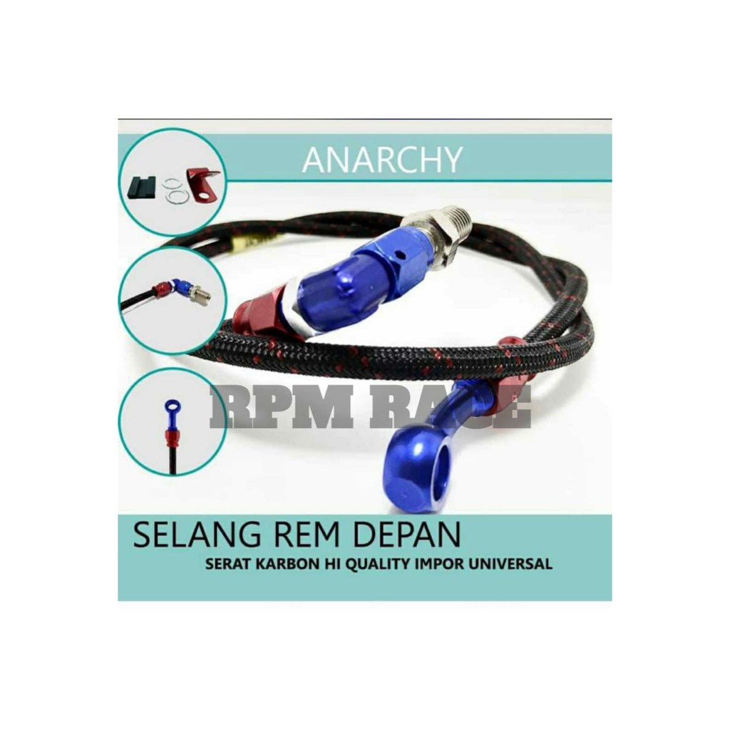 Kabel Selang Rem Depan Anarchy 95cm Kabel Selang Rem Variasi Non Psi