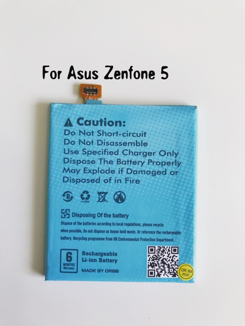 (P) Baterai batre battery Asus Zenfone 5 double power/IC OR 88