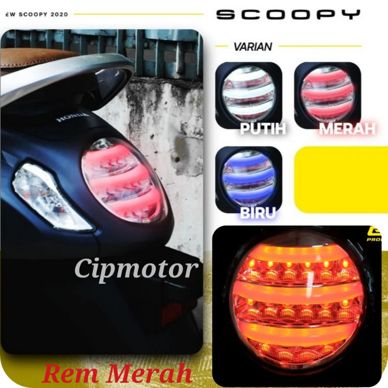 Lampu Stop New SCOOPY 2020 2021 2022 JPA