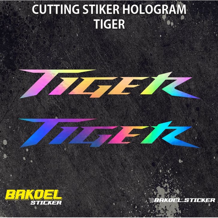 Cutting Stiker Hologram TIGER