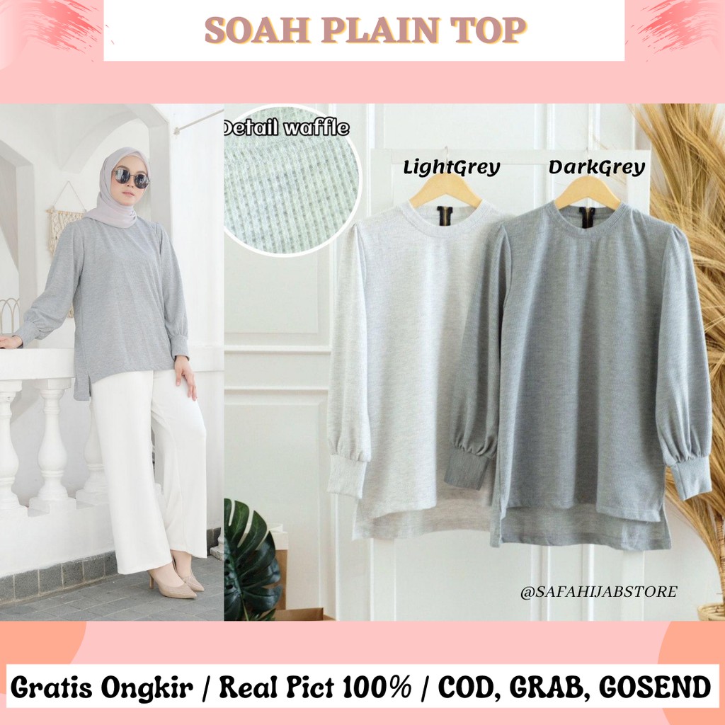 SOAH PLAIN TOP / BLOUSE / ATASAN