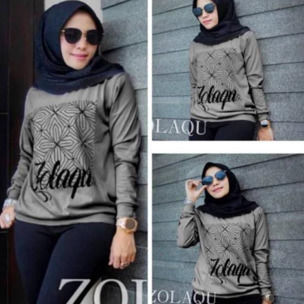 zerr0# COD Termurah terlaris kaos wanita Zolaku kaos putih zolaqu abu kaos zolaqu Jaya fashion top.i