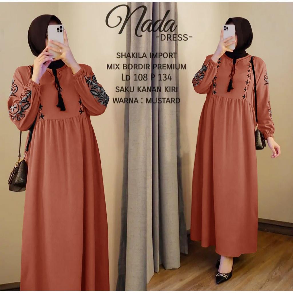 QUINNYSHOP-COD-US-DRES WANITA MUSLIM TERBARU-DRES KONDANGAN-DRES LEBARAN 2022