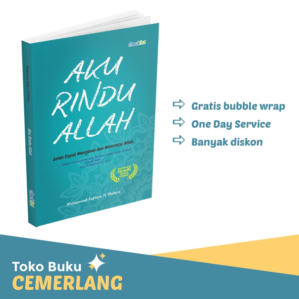 Buku Motivasi Islami Aku Rindu Allah
