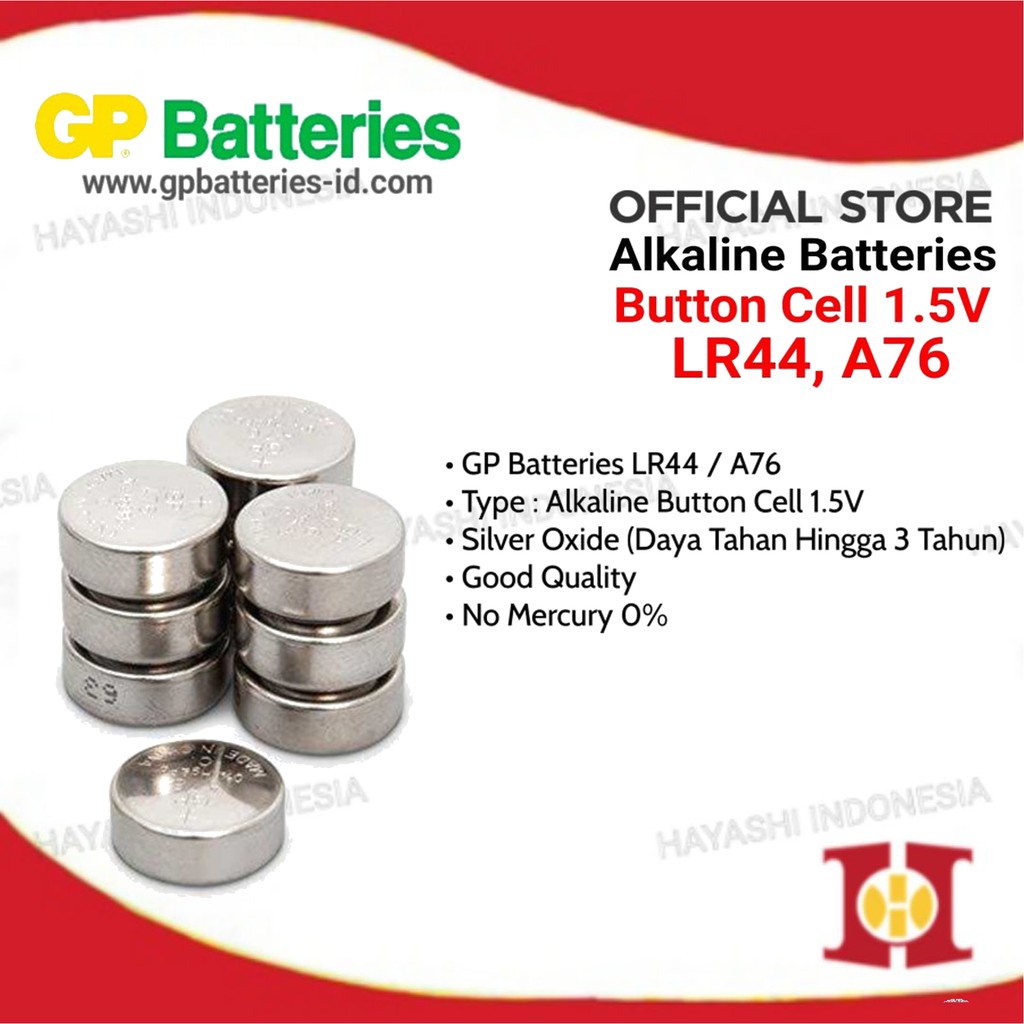 GP BATERAI ALKALIN A76-10pcs