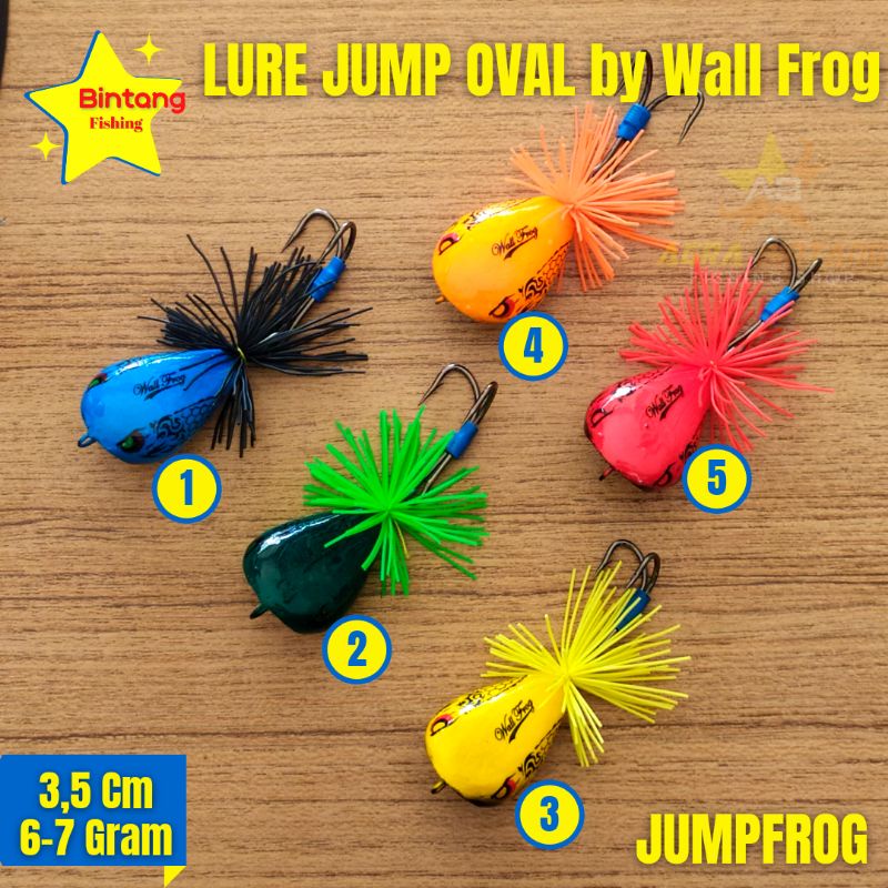 LURE JUMP FROG OVAL HANDMADE JUMPFROG 6-7 GRAM