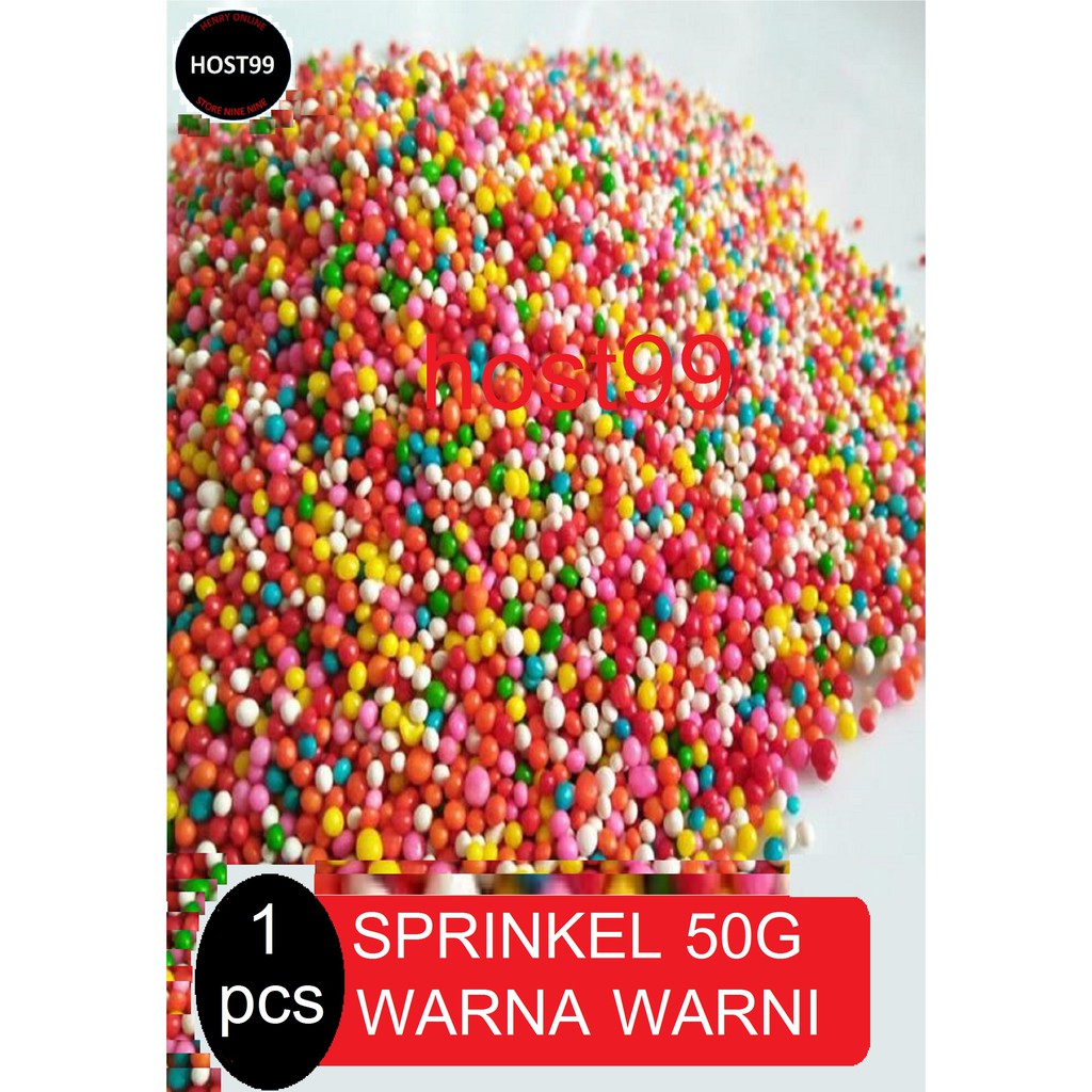 

SPRINKEL TRIMIT GULA SPRINGKEL HIASAN KUE ISPRINKLE WARNA WARNI 50G