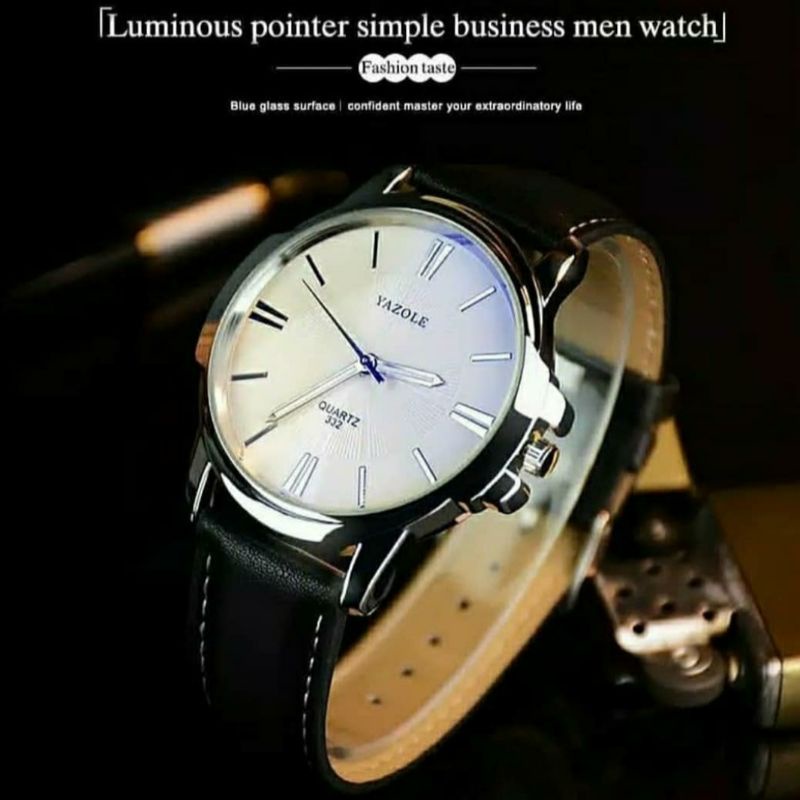 BISA COD | JAM TANGAN KULIT PRIA