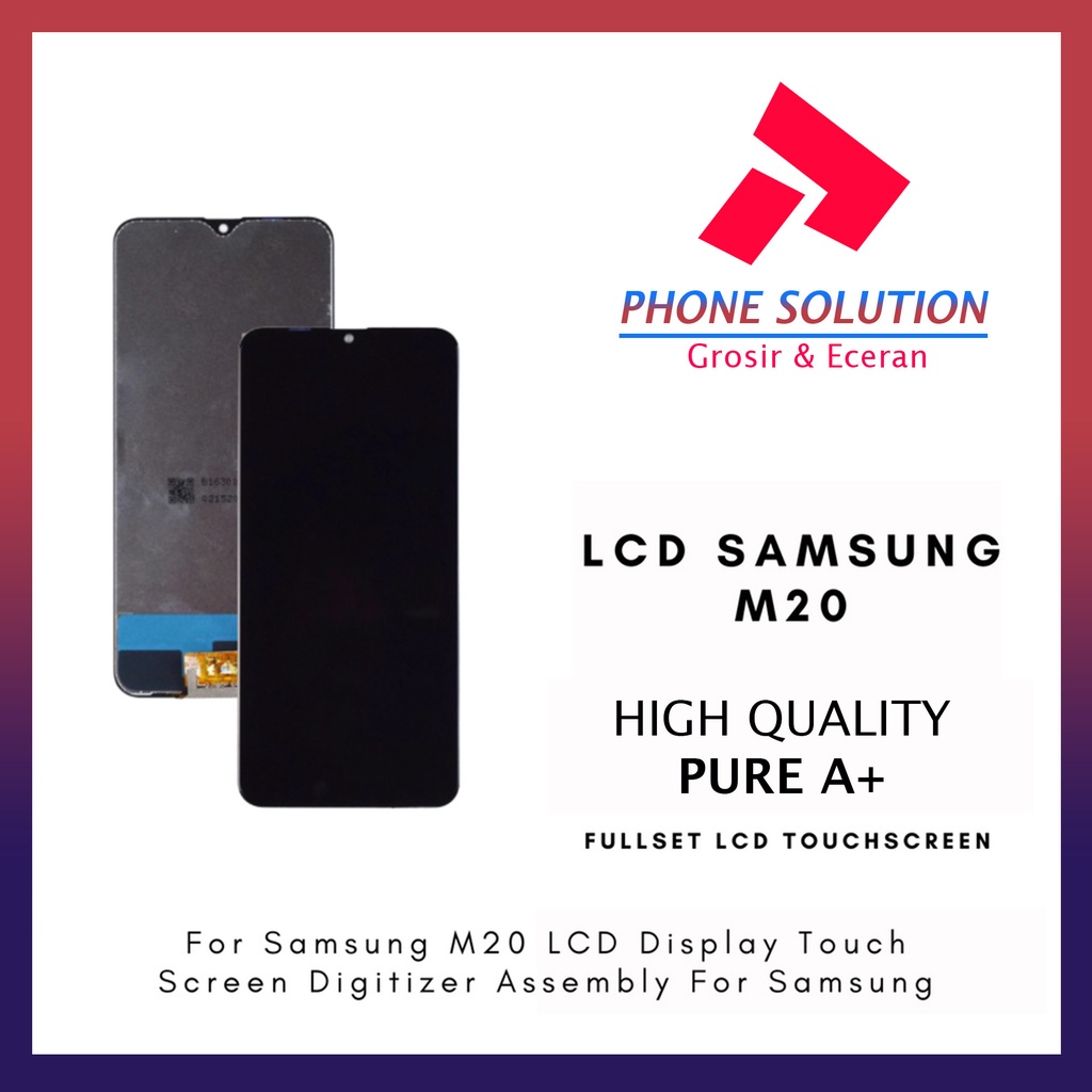 LCD Samsung M20 M205F Fullset Touchscreen // Supplier LCD Samsung - Garansi 1 Bulan