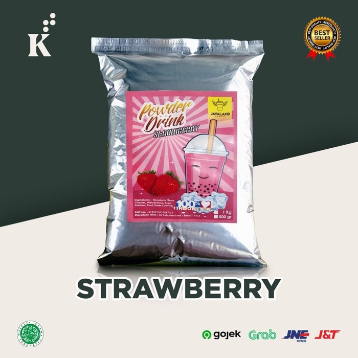 

Lainnya-Minuman-Bubuk- Bubuk Minuman Bubble Powder Drink Strawberry Original Javaland 1Kg -Bubuk-