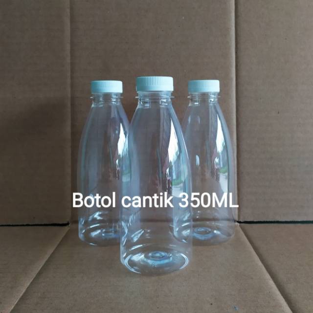 Botol Cantik 350 ml Tebal 24 gram / Botol DALGONA / BOTOL JUS / BOTOL SUSU / BOTOL LUCU