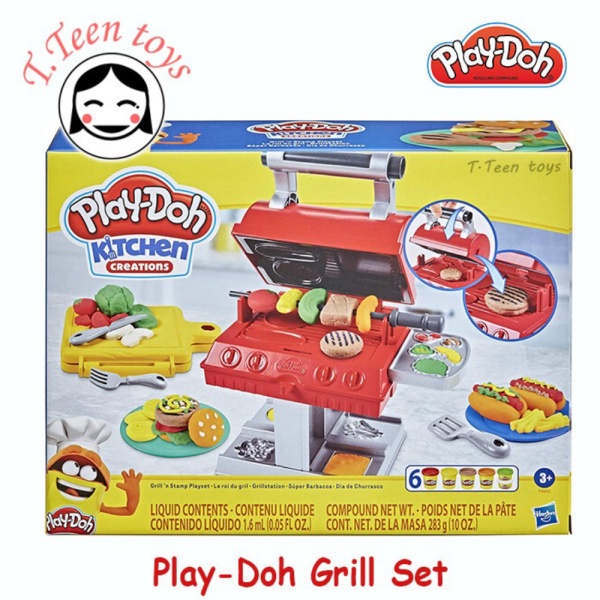 

Playdoh Grill playset play doh play set dough playdough mainan anak Berkualitas