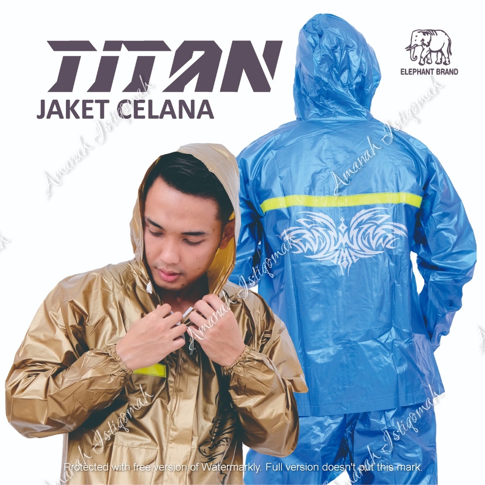Jas Hujan Titan Mantol Jaket Celana Titan