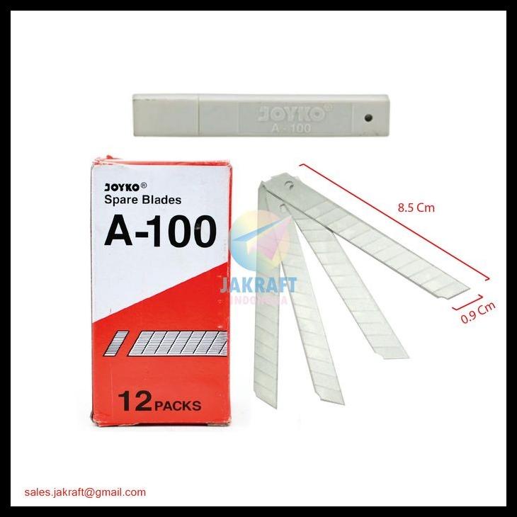 

Isi Refill Pisau Cutter Blade Kecil Joyko A-100 Super Tajam Kode 196