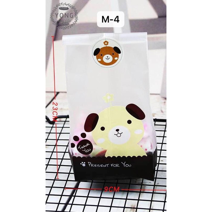 

STANDING POUCH COOKIES BAG bungkus kue kado cake permen 9X 23CM - M 4 BESAR( NO STICKER )