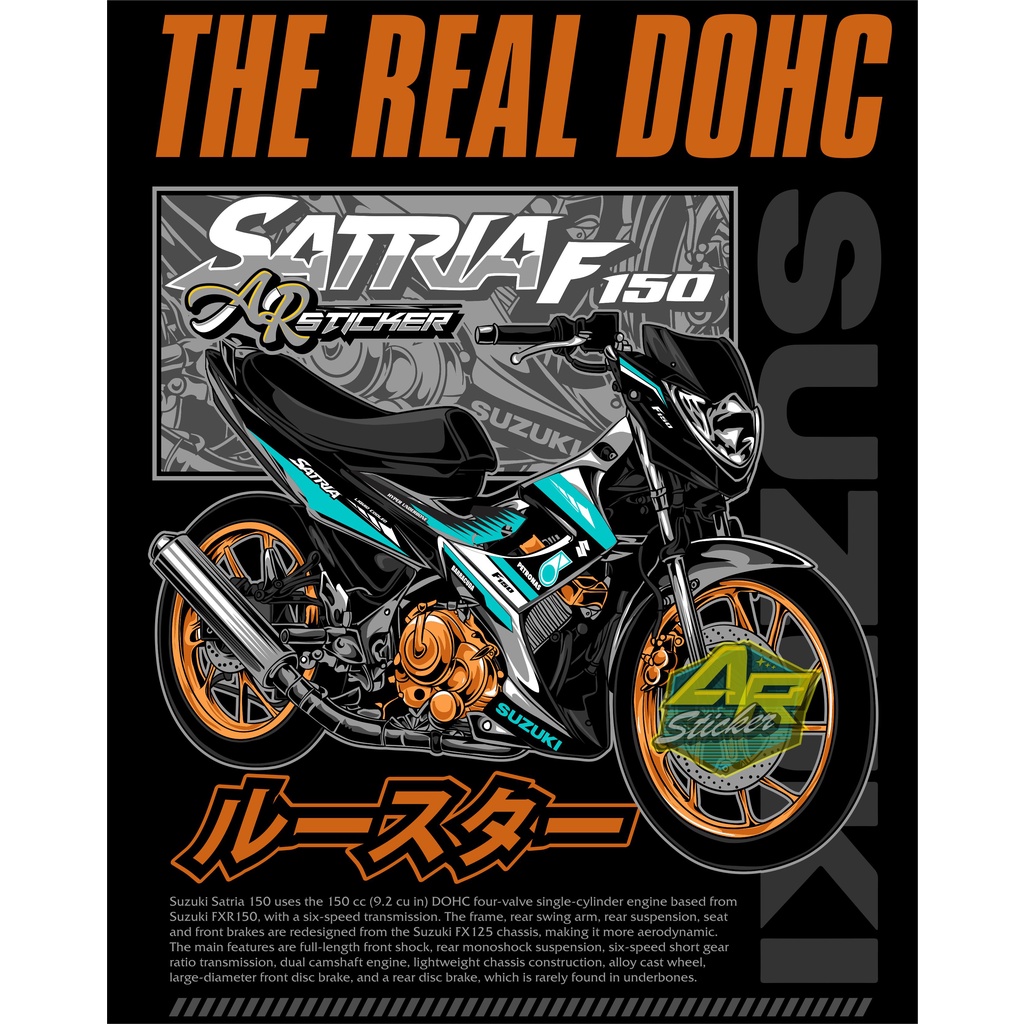 Striping Satria FU Striping Satria Facelift Stiker Satria FU Striping satria variasi Sticker Satria