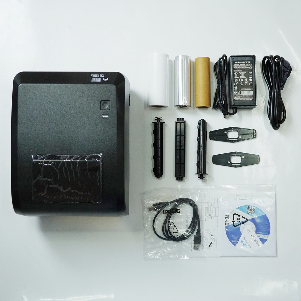 BARCODE PRINTER IWARE PB830L PB-830L 830L LABEL PRINTER USB + LAN