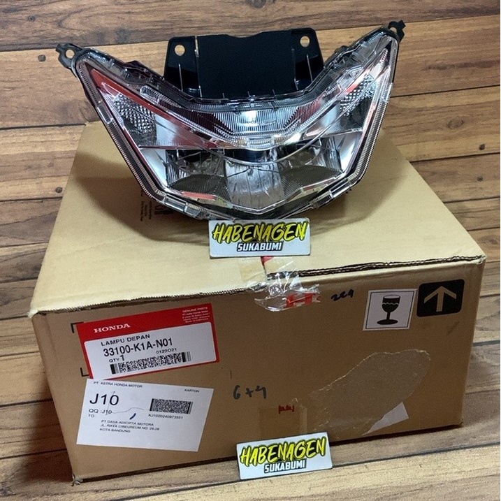 reflektor kap kaca mika lampu depan head lamp light honda Beat New Street Deluxe Delux 2020 - 2022 O