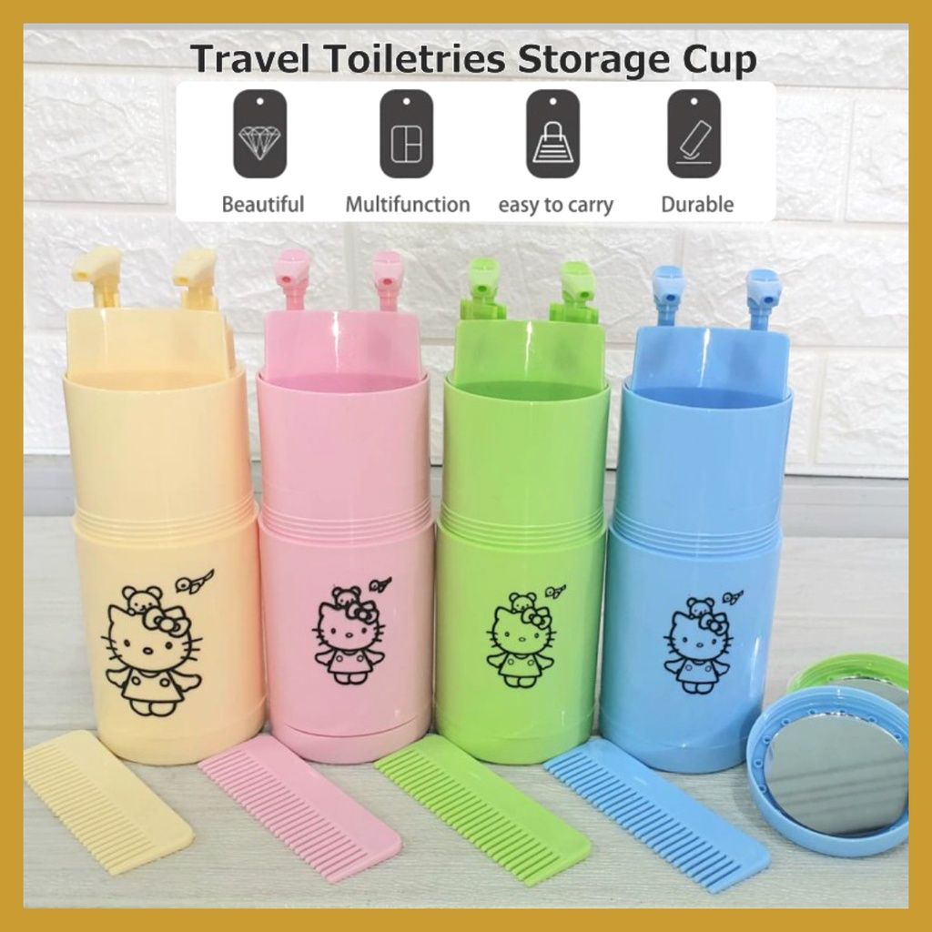 Travel Toiletries Kit Tempat Peralatan Toilet Organizer Praktis Yang Sering Traveling WAJIB Punya Wadah Tempat Sabun Shampo Traveling