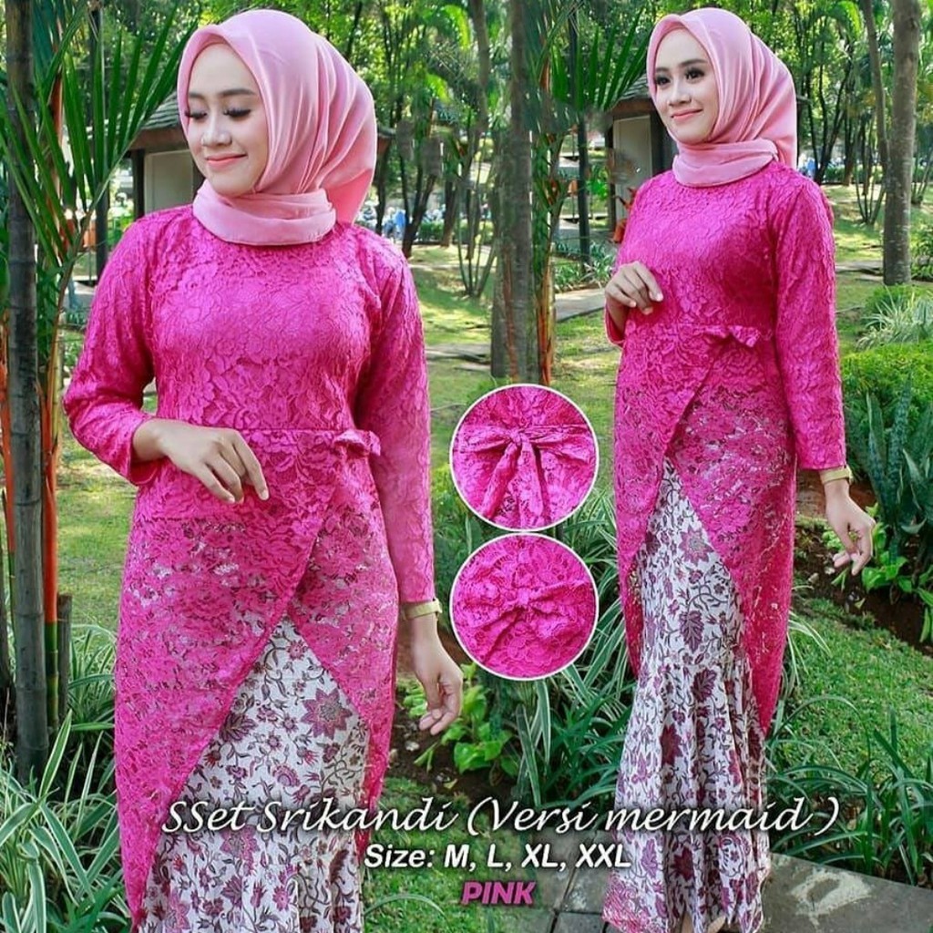 LIZ&gt; set kebaya sri kandi rok duyung -kebaya modern terlaris - kebaya fashion wanita - pakain wanita