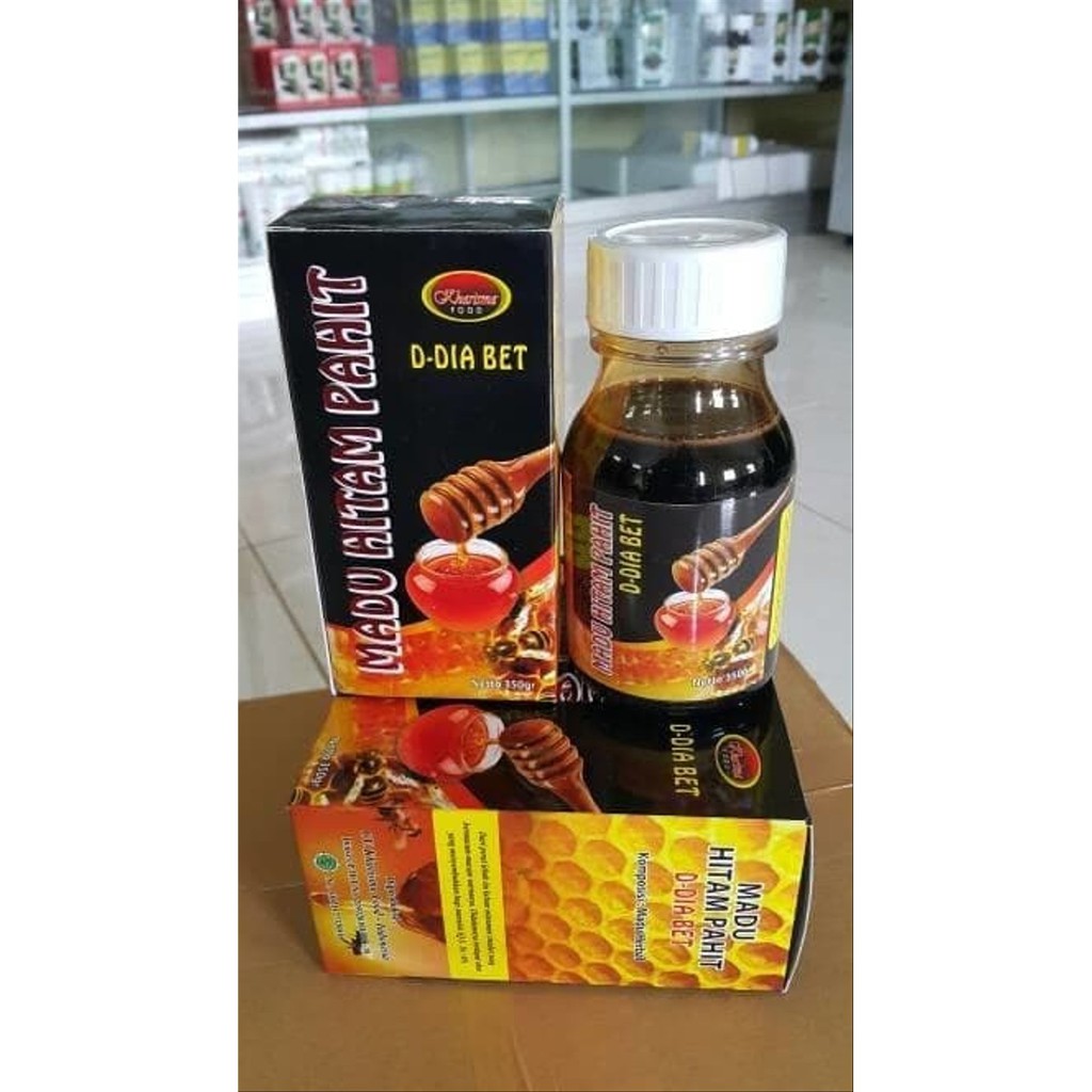 

madu hitam pahit D DIA BET d diabet KHARISMA FOOD 350 gram