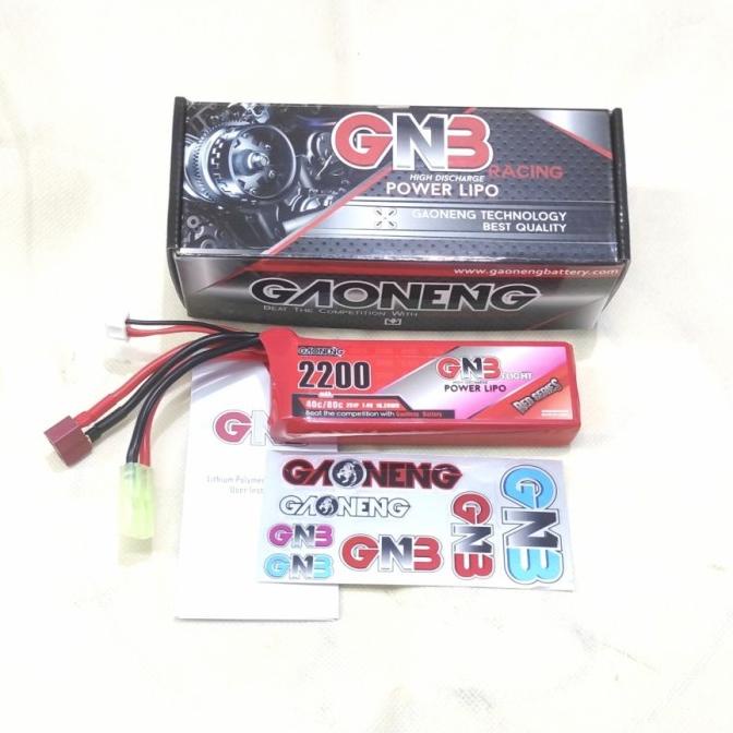 battery lipo 2s 7.4V 2200mAH 40C Gaoneng-GNB for wltoys 124016 124017