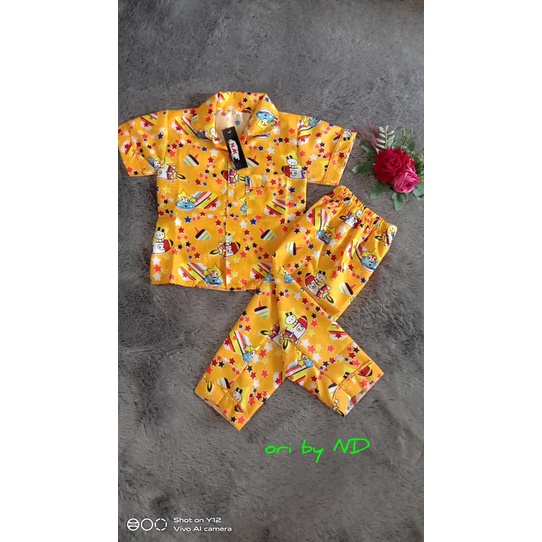 Setelan Baju Tidur usia 5 sd 8 th || Anak Perempuan/Piyama Anak Perempuan/piyama anak laki-laki/Sete