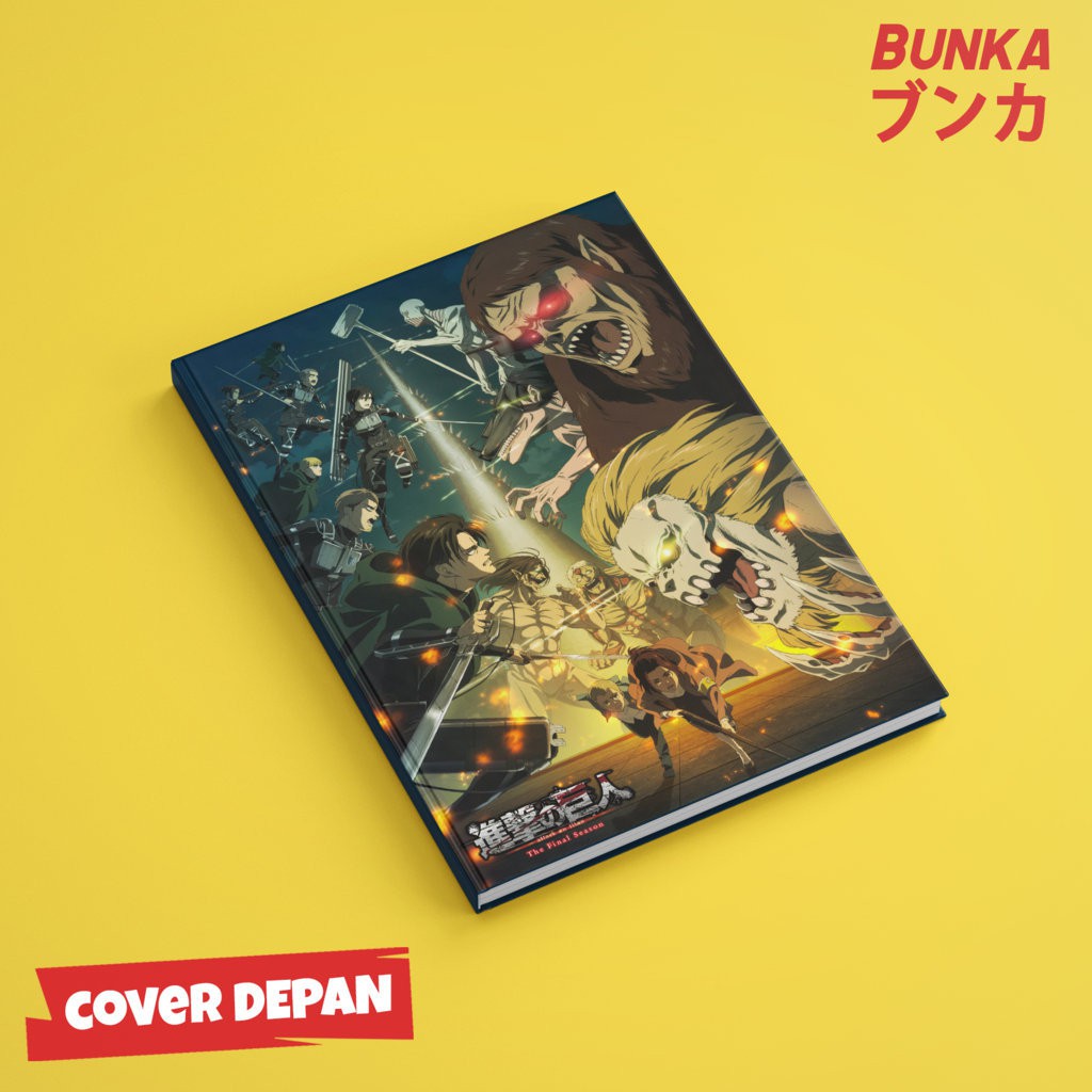 

Notebook Anime Shingeki no Kyojin Final Season Hardcover A5 Buku Tulis Catatan Note Agenda Planner