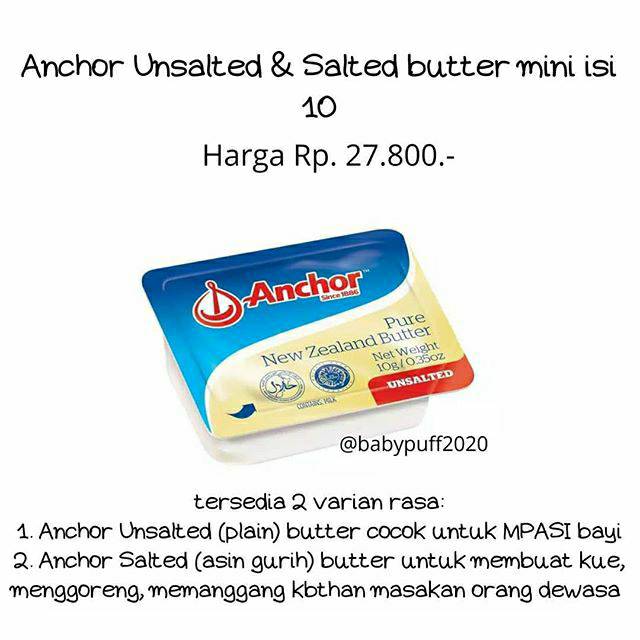 

Anchor Unsalted & Salted butter isi 10